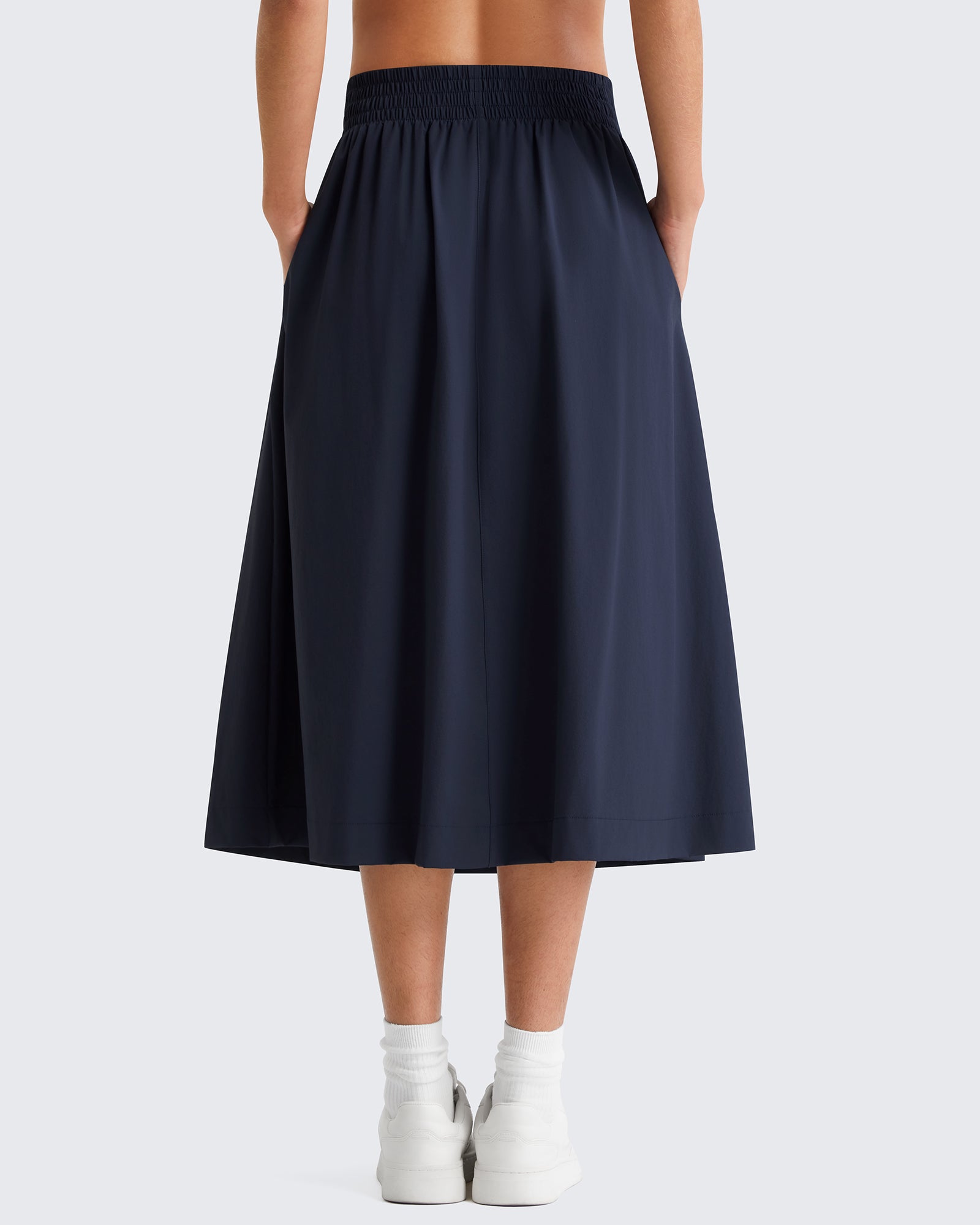 G4Free - G4Free 29" High Waisted Midi Skirt with Pockets UPF 50+ Quick Dry -GF26S960A001A-S-GF26S960A001B-M-GF26S960A001C-L-GF26S960A001D-XL-GF26S960A001F-XS