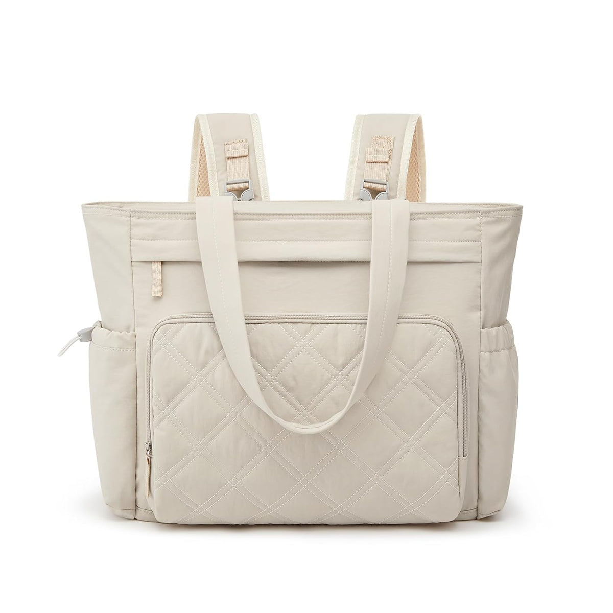 G4Free - G4Free 3 in 1 Diaper Bag with Insulated Pockets Baby Backpack for Women Men Toddler Diaper Tote with Stroller Buckle Travel Work-Beige -TN25B567A-TN25B567B-TN25B567D-TN25B567C