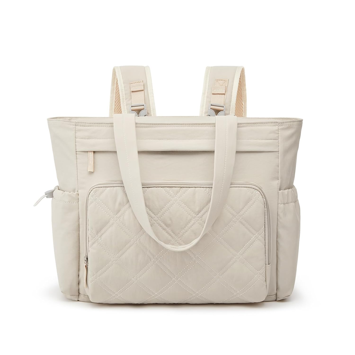 G4Free - G4Free 3 in 1 Diaper Bag with Insulated Pockets Baby Backpack for Women Men Toddler Diaper Tote with Stroller Buckle Travel Work-Beige -TN25B567A-TN25B567B-TN25B567D-TN25B567C