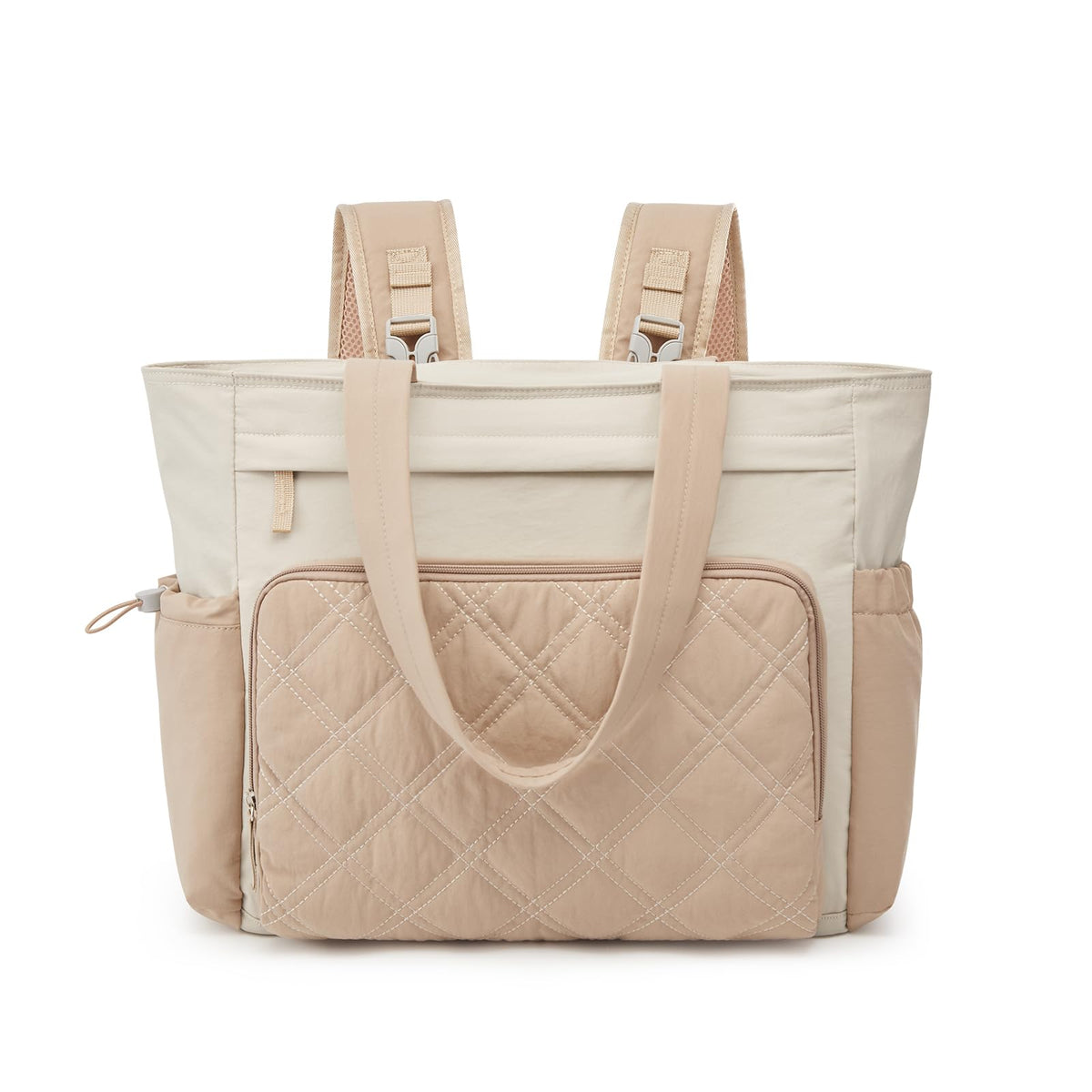 G4Free - G4Free 3 in 1 Diaper Bag with Insulated Pockets Baby Backpack for Women Men Toddler Diaper Tote with Stroller Buckle Travel Work-Beige -TN25B567A-TN25B567B-TN25B567D-TN25B567C