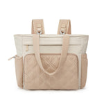 G4Free - G4Free 3 in 1 Diaper Bag with Insulated Pockets Baby Backpack for Women Men Toddler Diaper Tote with Stroller Buckle Travel Work-Beige -TN25B567A-TN25B567B-TN25B567D-TN25B567C