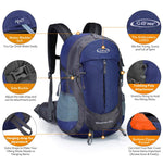 G4Free - G4Free 35L Outdoor Sports Travel Daypack with Rain Cover -D02V647A-D02V647C-D02V647D-D02V647F-D02V647B