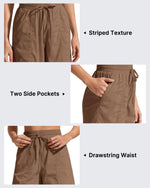 G4Free - G4Free 4" High Waisted Casual Shorts with Pockets -GF26E847A001A-S-GF26E847A001B-M-GF26E847A001C-L-GF26E847A001D-XL-GF26E847A001E-XXL
