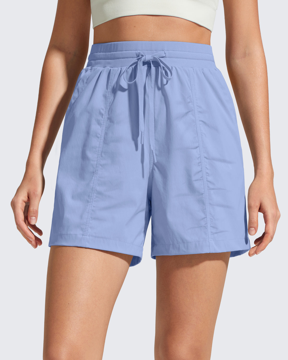 G4Free - G4Free 4" High Waisted Workout Shorts with Pockets -GF26E847A001A-S-GF26E847A001B-M-GF26E847A001C-L-GF26E847A001D-XL-GF26E847A001E-XXL