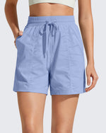 G4Free - G4Free 4" High Waisted Workout Shorts with Pockets -GF26E847A001A-S-GF26E847A001B-M-GF26E847A001C-L-GF26E847A001D-XL-GF26E847A001E-XXL