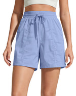 G4Free - G4Free 4" High Waisted Workout Shorts with Pockets -GF26E847A001A-S-GF26E847A001B-M-GF26E847A001C-L-GF26E847A001D-XL-GF26E847A001E-XXL