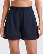 G4Free - G4Free 4" Water Resistant Side Slit Casual Shorts with Pockets -GF26E996A001A-S-GF26E996A001B-M-GF26E996A001C-L-GF26E996A001D-XL-GF26E996A001E-XXL