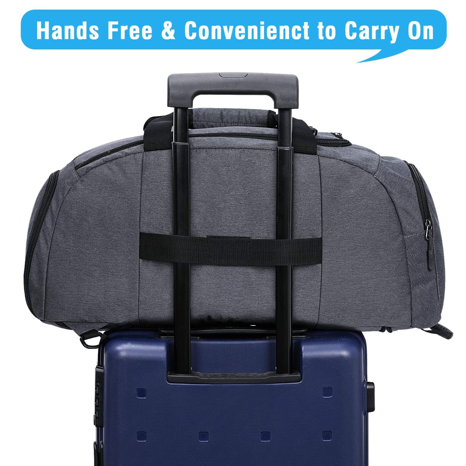 G4Free - G4Free 40L 3-Way Duffle Bag Backpack Gym Bag -D01V084A-D01V084B-D01V084F-D01V084D-D01V084G