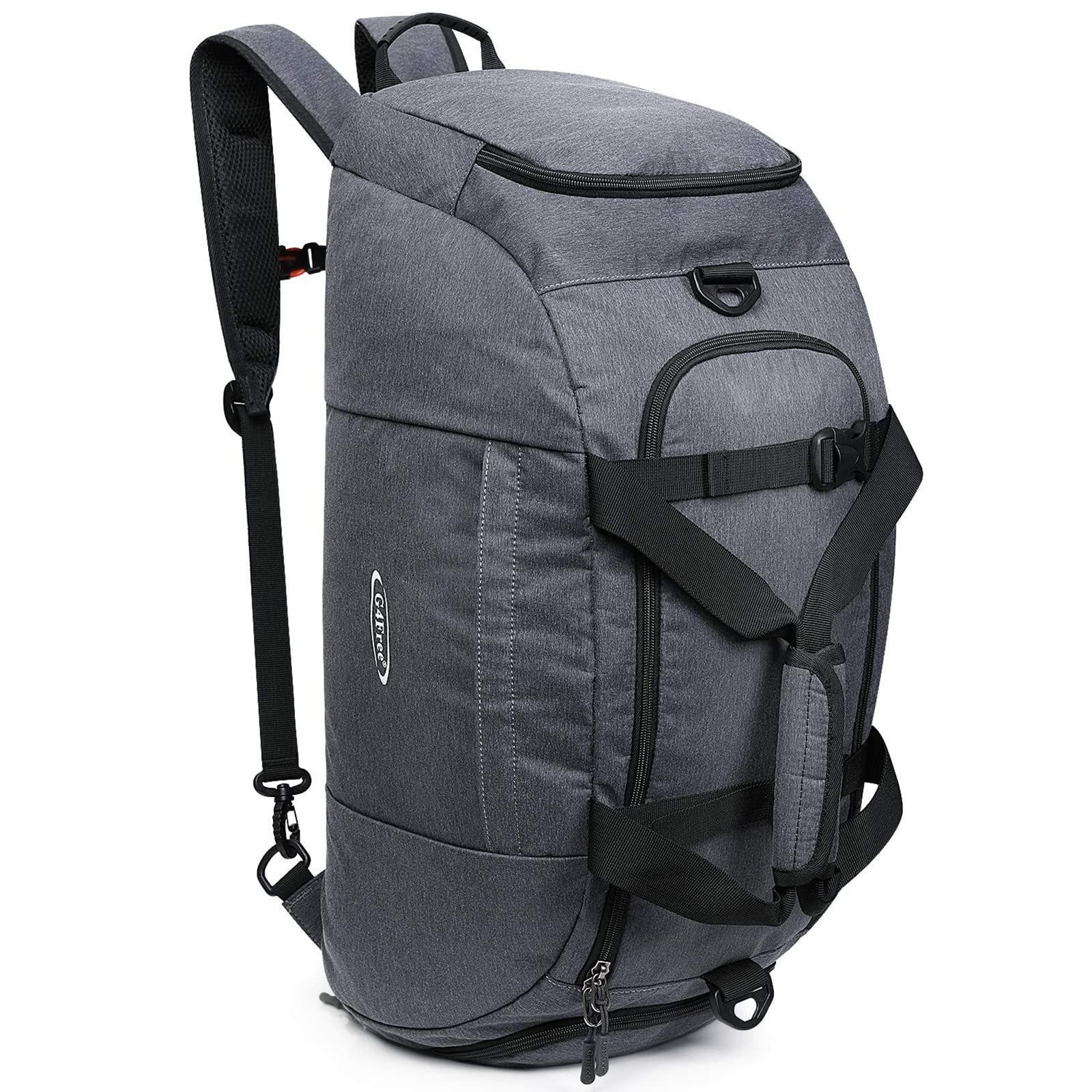 G4Free Foldable Travel Duffel Bag Lightweight 40L Large Luggage Gym Backpack Sports Bag with Shoe Compartment for Traveling Swimming Yoga Hiking