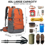 G4Free - G4Free 40L Lightweight Travel Backpack with Rain Cover -TN26B623A-TN26B623B-TN26B623C