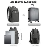 G4Free - G4Free 40l Carry On Waterproof  Travel Backpack For Women Men -TN23B188A