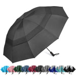 G4Free - G4Free 42/46/54/62 Inch 10 Ribs Windproof for Rain Double Canopy Auto Umbrella -NT24A453F