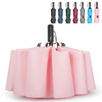 G4Free - G4Free 42/46/54/62 Inch 10 Ribs Windproof for Rain Double Canopy Auto Umbrella -NT24A453F