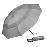 G4Free - G4Free 42/46/54/62 Inch 10 Ribs Windproof for Rain Double Canopy Auto Umbrella -NT24A453F