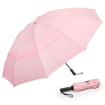 G4Free - G4Free 42/46/54/62 Inch 10 Ribs Windproof for Rain Double Canopy Auto Umbrella -TN23A230G