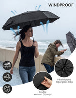 G4Free - G4Free 42 Inch Windproof Travel Umbrella -TN25A604A-TN25A604B-TN25A604C-TN25A604D