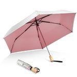 G4Free - G4Free 42Inch UPF 50+ UV Protection Wooden Handle Travel Umbrella -NT22A148D