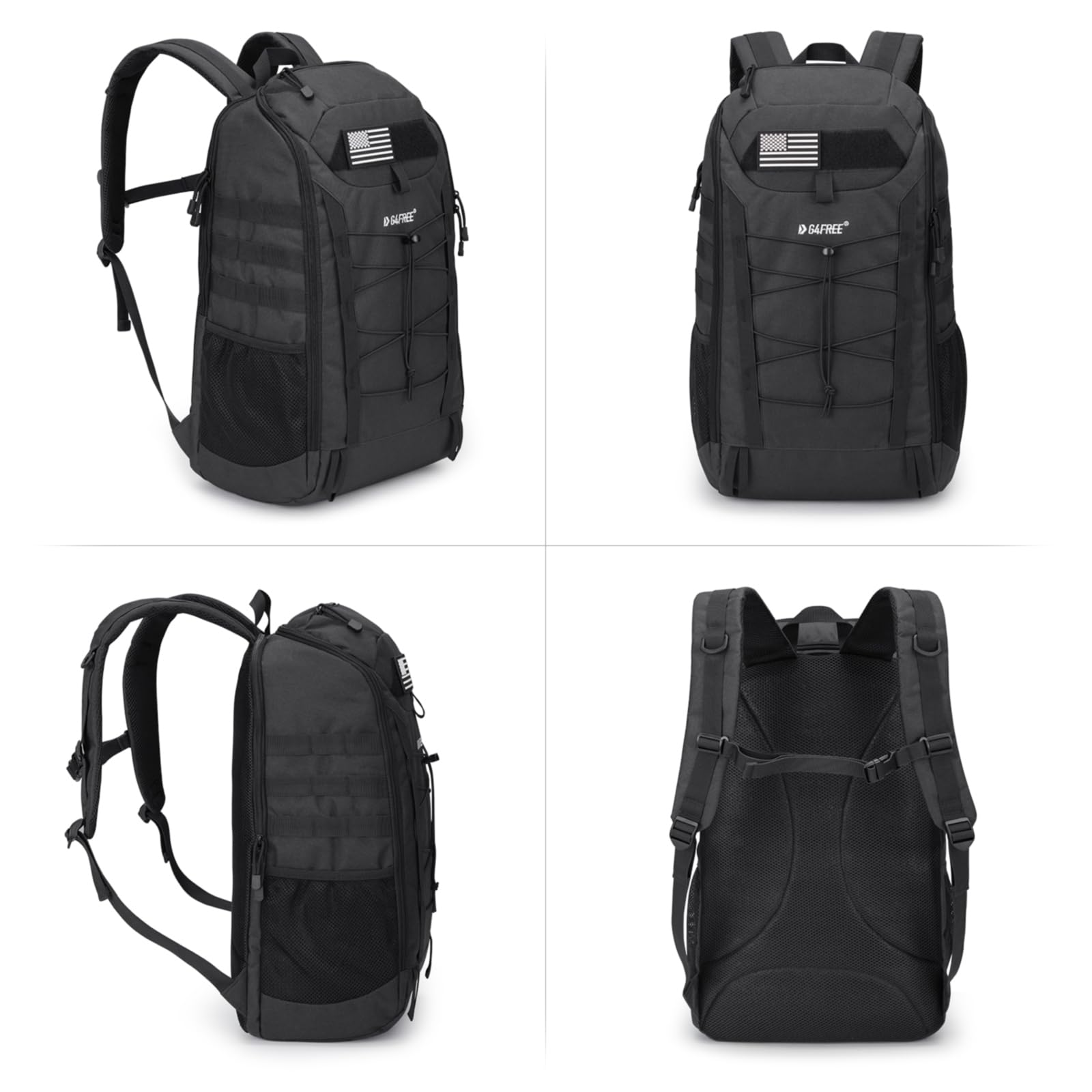 G4Free - G4Free 45L Military Tactical Backpack 3 Day Survival Molle Pack -TN23B193A-TN23B193C-TN23B193B