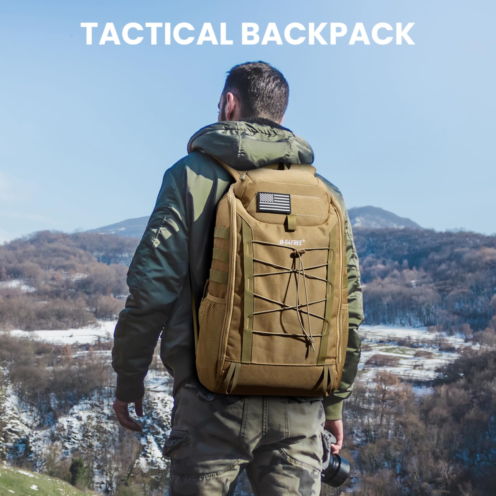 G4Free - G4Free 45L Military Tactical Backpack -TN23B193A-TN23B193C-TN23B193B