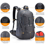 G4Free - G4Free 45L Waterproof Hiking Travel Backpack with Rain Cover -D02V648A-D02V648B-D02V648C-D02V648D