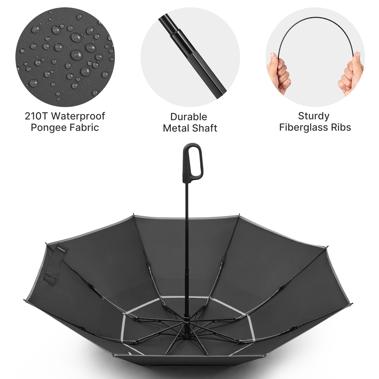 G4Free - G4Free 46" Inverted Umbrella – Carabiner Handle -NT25A620A-NT25A620B-NT25A620C-NT25A620D