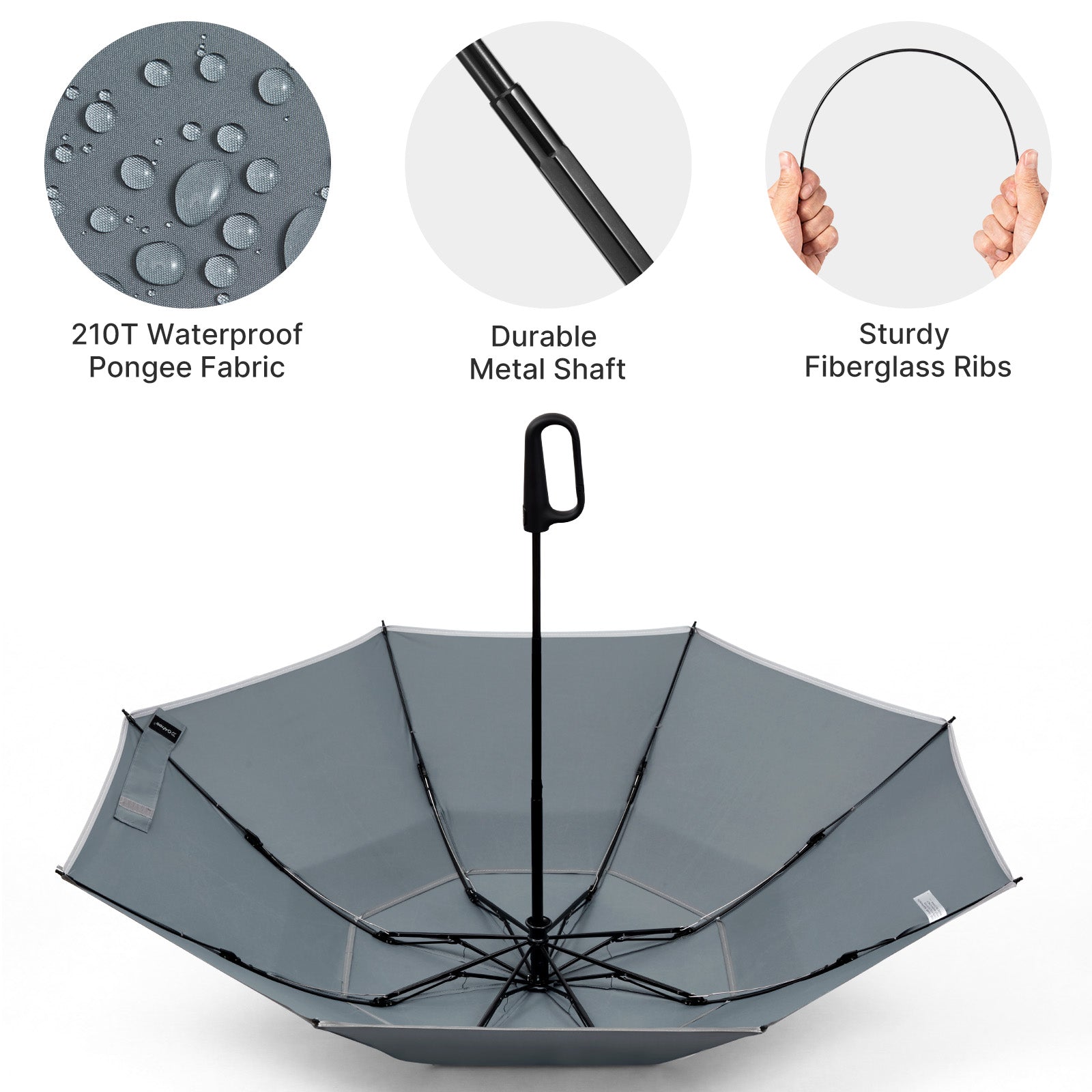 G4Free - G4Free 46" Inverted Umbrella – Carabiner Handle -NT25A620A-NT25A620B-NT25A620C-NT25A620D