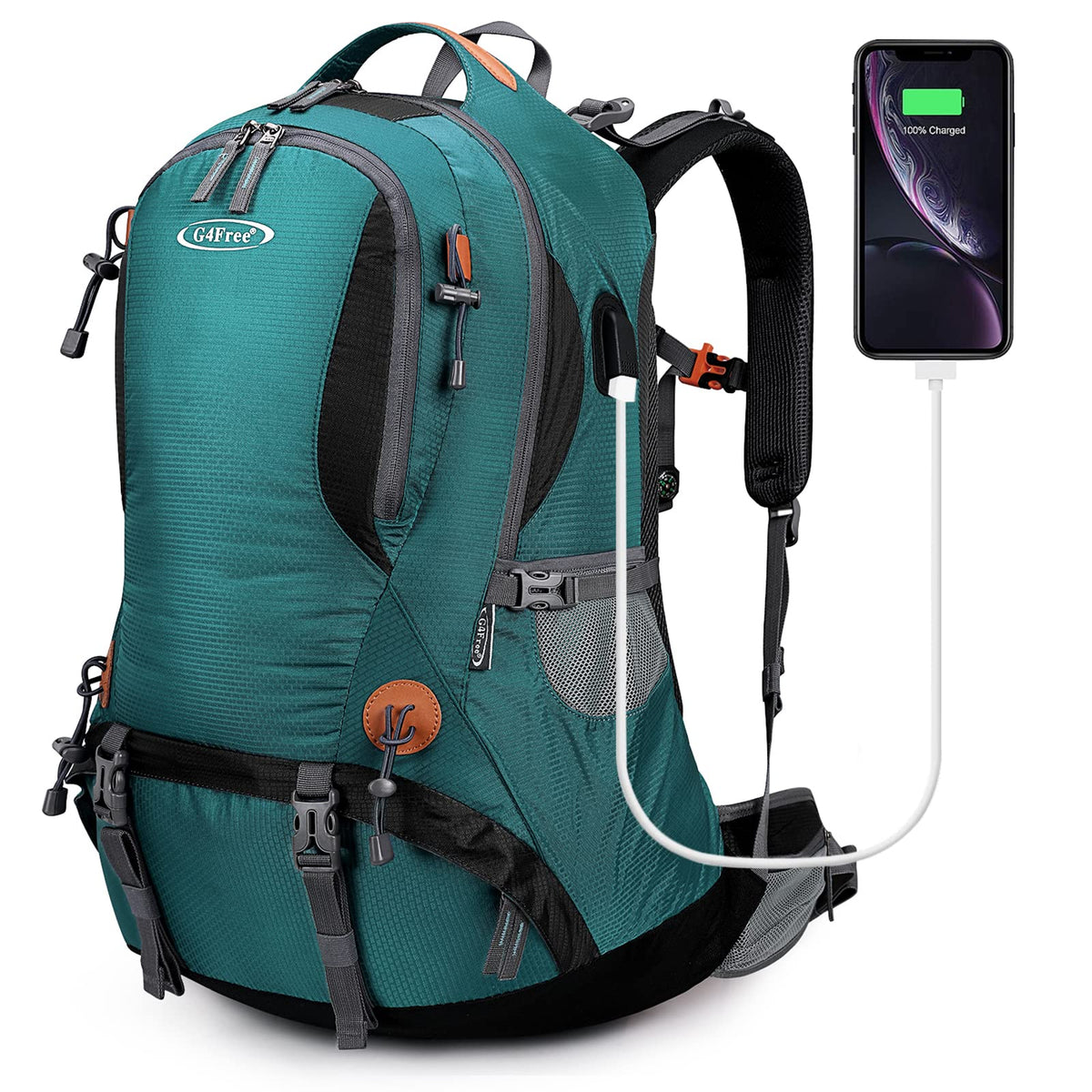 G4Free - G4Free 50L Hiking Backpack with Rain Cover for Men Women -D01V031A-D01V031D-D01V031F-D01V031B-D01V031G