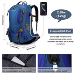 G4Free - G4Free 50L Hiking Backpack with Rain Cover for Men Women -D01V031A-D01V031D-D01V031F-D01V031B-D01V031G