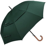 G4Free - G4Free 52/62inch Wooden J Handle Auto Open  Golf Umbrella -D02V552A
