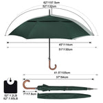 G4Free - G4Free 52/62inch Wooden J Handle Auto Open  Golf Umbrella -D02V552A-D02V657A-D02V552B-D02V657B-D02V552J