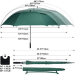 G4Free - G4Free 54/62/68 Inch UV Protection Auto Open Double Canopy Sun Rain Umbrella -D02V686A-D02V682A-D02V558A-D02V686B-D02V682B