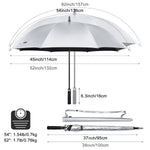 G4Free - G4Free 54/62 Inch Windproof UV Protection Golf Umbrella -TN23A187B-TN23A187A-TN23A187D-TN23A187C