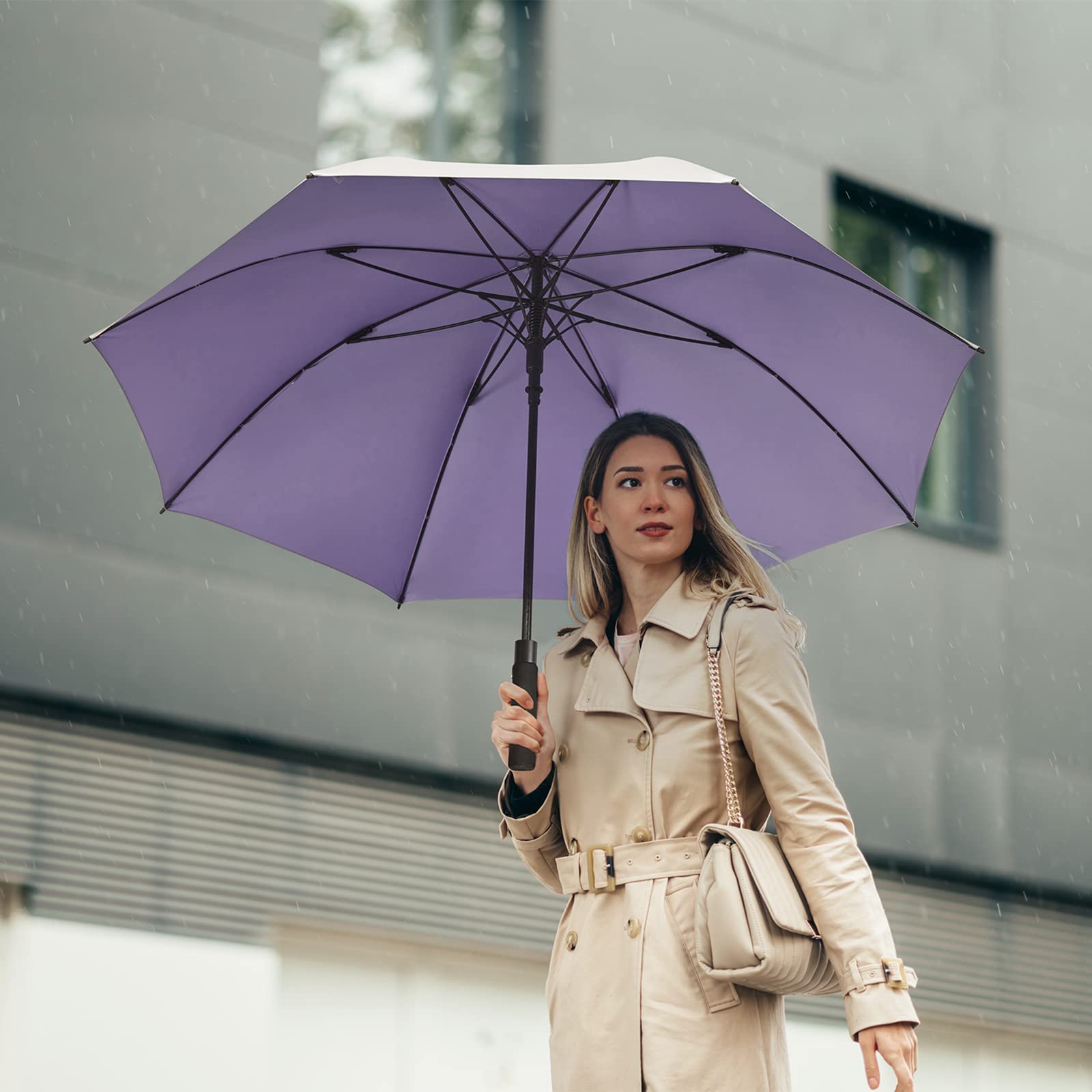 G4Free - G4Free 54/62 Inch Windproof UV Protection Golf Umbrella -TN23A187B-TN23A187A-TN23A187D-TN23A187C