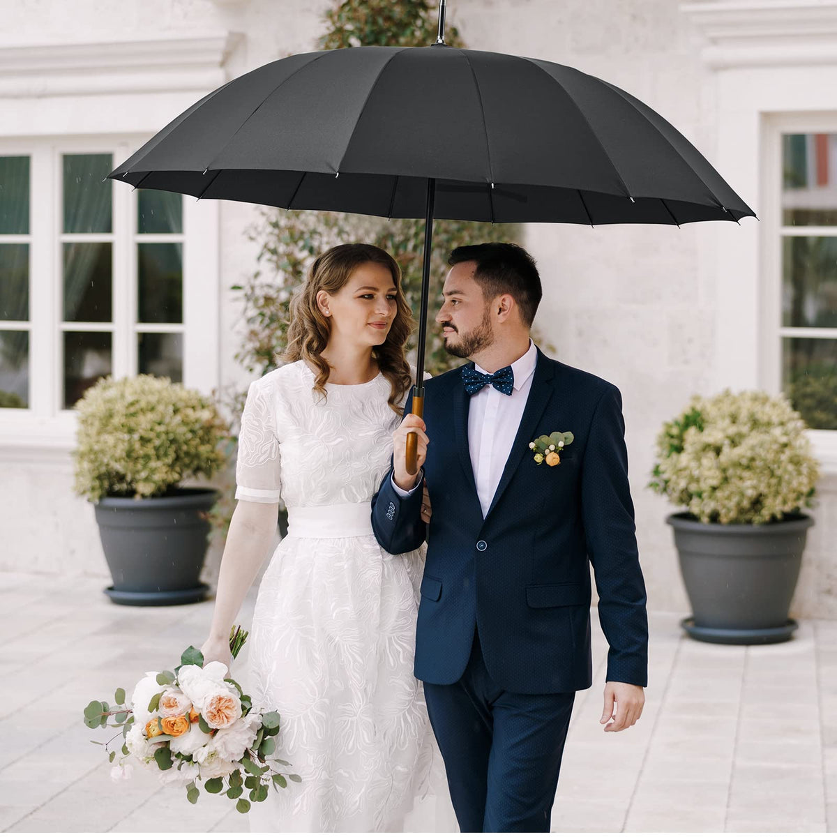 G4Free - G4Free 54 Inch 16 Ribs Large Windproof Umbrella for 2 Persons -NT22A136A-NT22A136B-NT22A136C