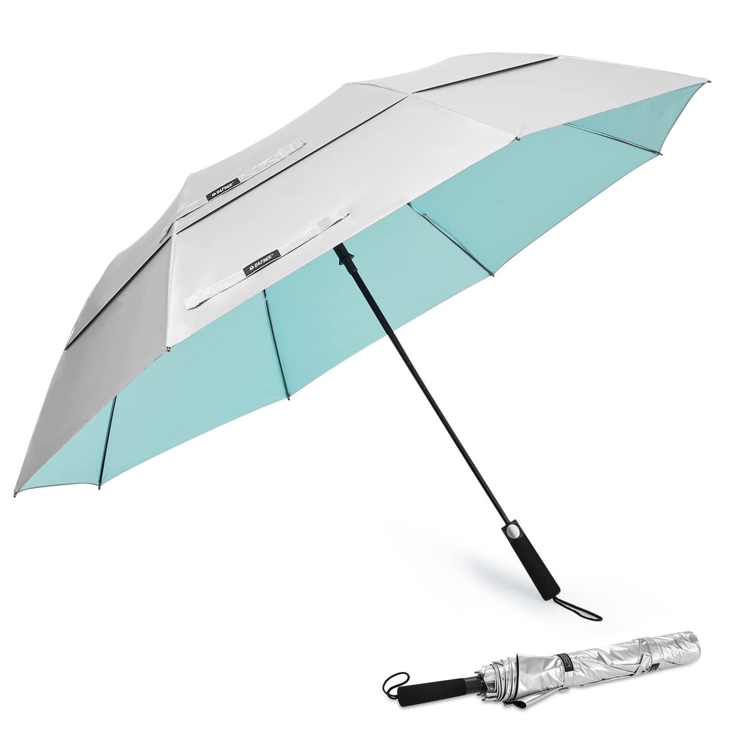 G4Free - G4Free 62 Inch Portable UV Protection Automatic Big Sun Umbrella -D02V737A-D02V737B-D02V737C