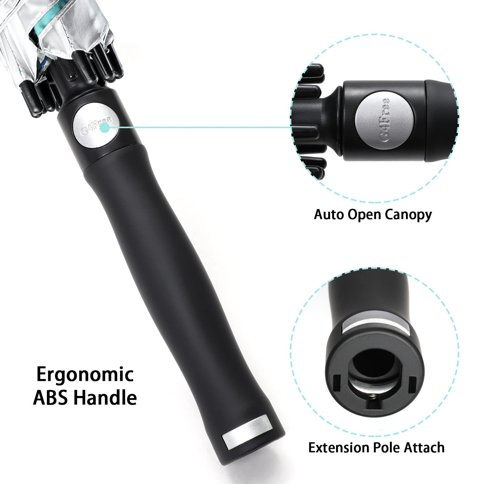 G4Free - G4Free 68 Arc Vented UV Auto Extra Large Windproof Golf/Beach  Umbrellas -D02V731A-D02V731D-D02V731C-D02V731B