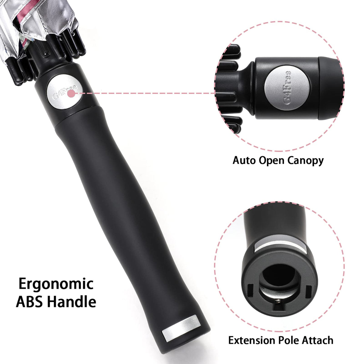 G4Free - G4Free 68 Arc Vented UV Auto Extra Large Windproof Golf/Beach  Umbrellas -D02V731A-D02V731D-D02V731C-D02V731B