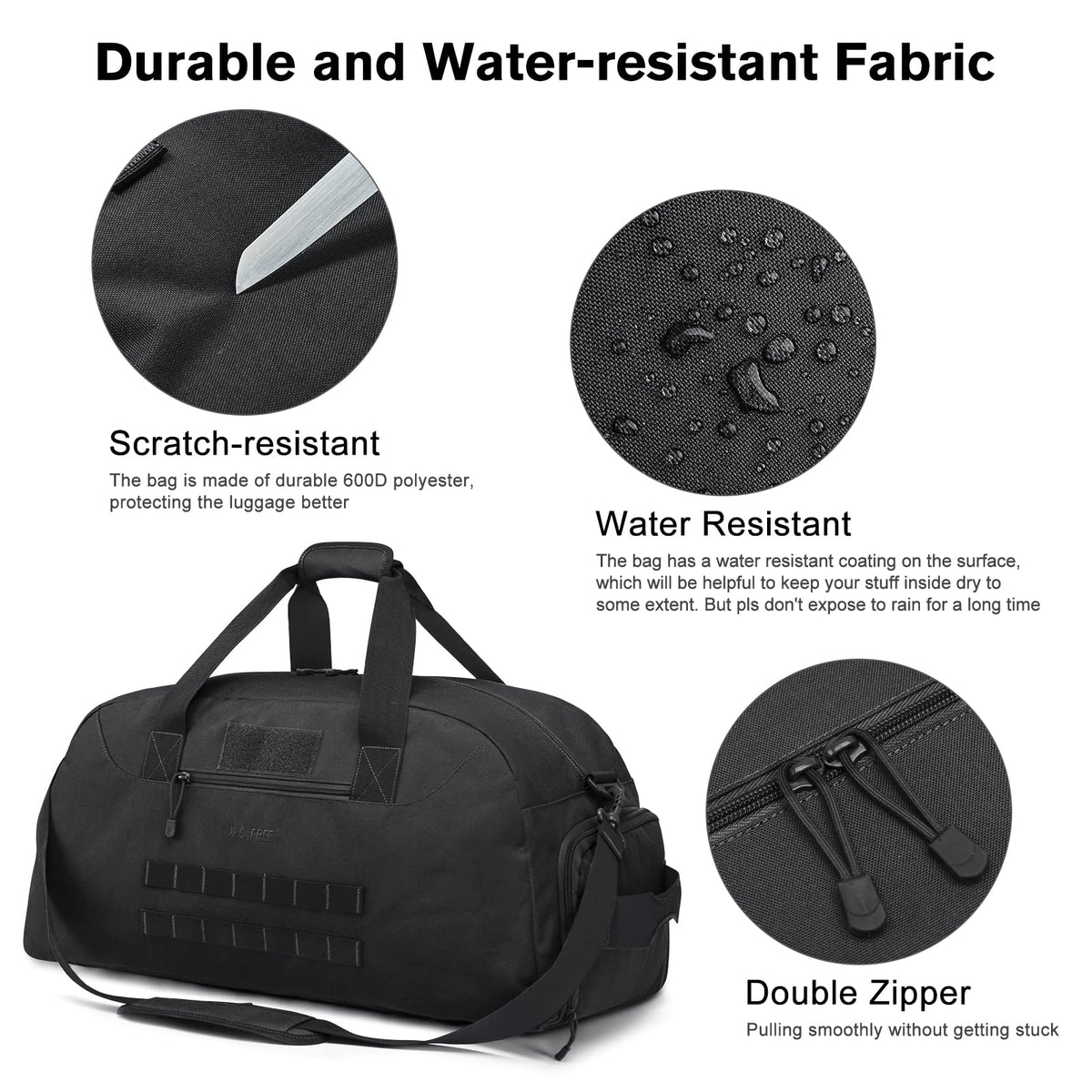 G4Free - G4Free 70L Large Duffle Bag Men Sports Gym Backpack -TN22B146B-TN22B146A