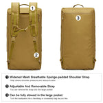 G4Free - G4Free 70L Large Duffle Bag Men Sports Gym Backpack -TN22B146B-TN22B146A