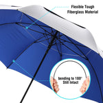 G4Free - G4Free 72 Inch Oversized Vented Double Canopy Umbrella for Family -D02V757A-D02V757B-D02V757E-D02V757C