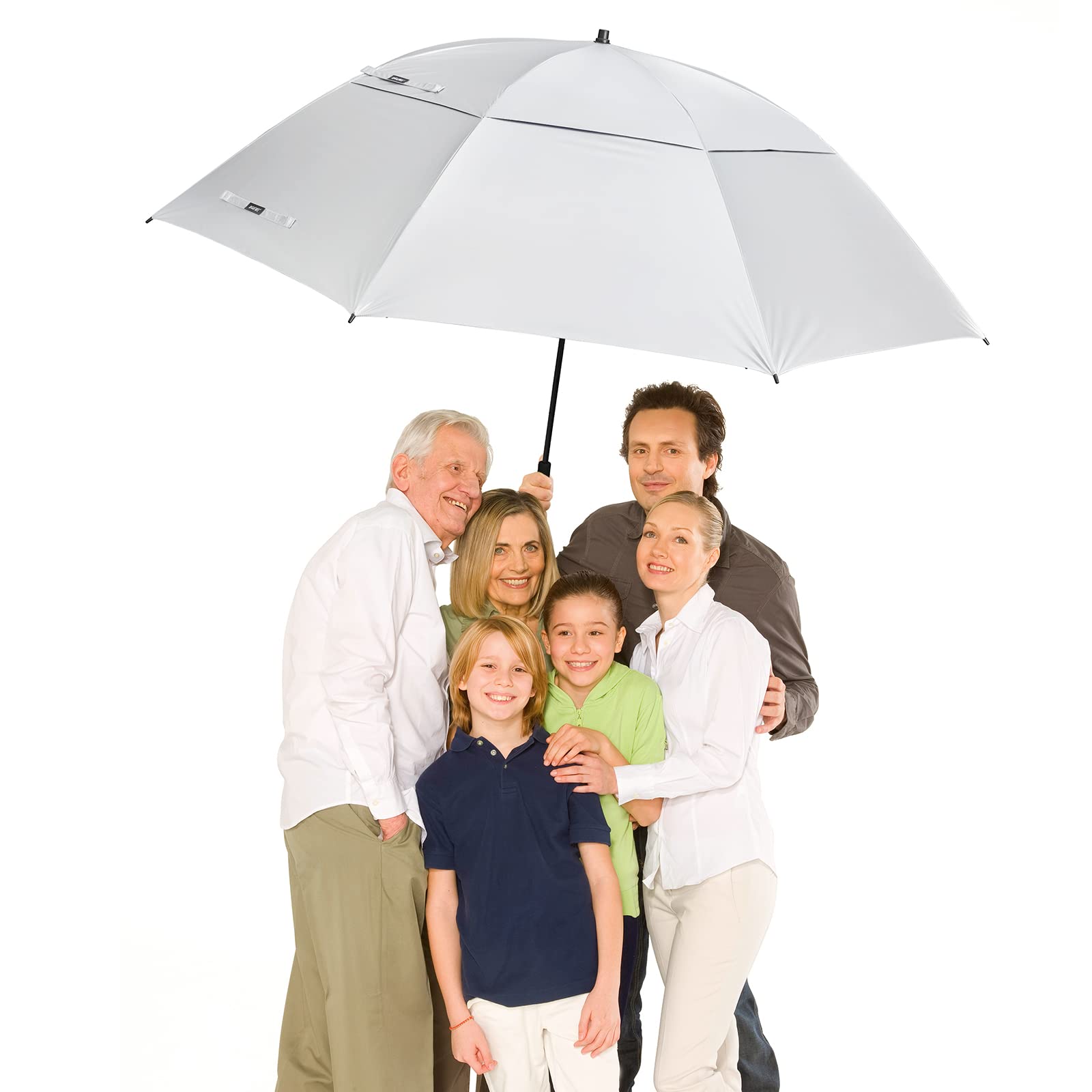 G4Free - G4Free 80 Inch 6.6 Ft Double Canopy Vented Windproof Stick Family Umbrella -TN21A013A-TN21A013B-TN22A160B-TN22A160A-TN22A160C