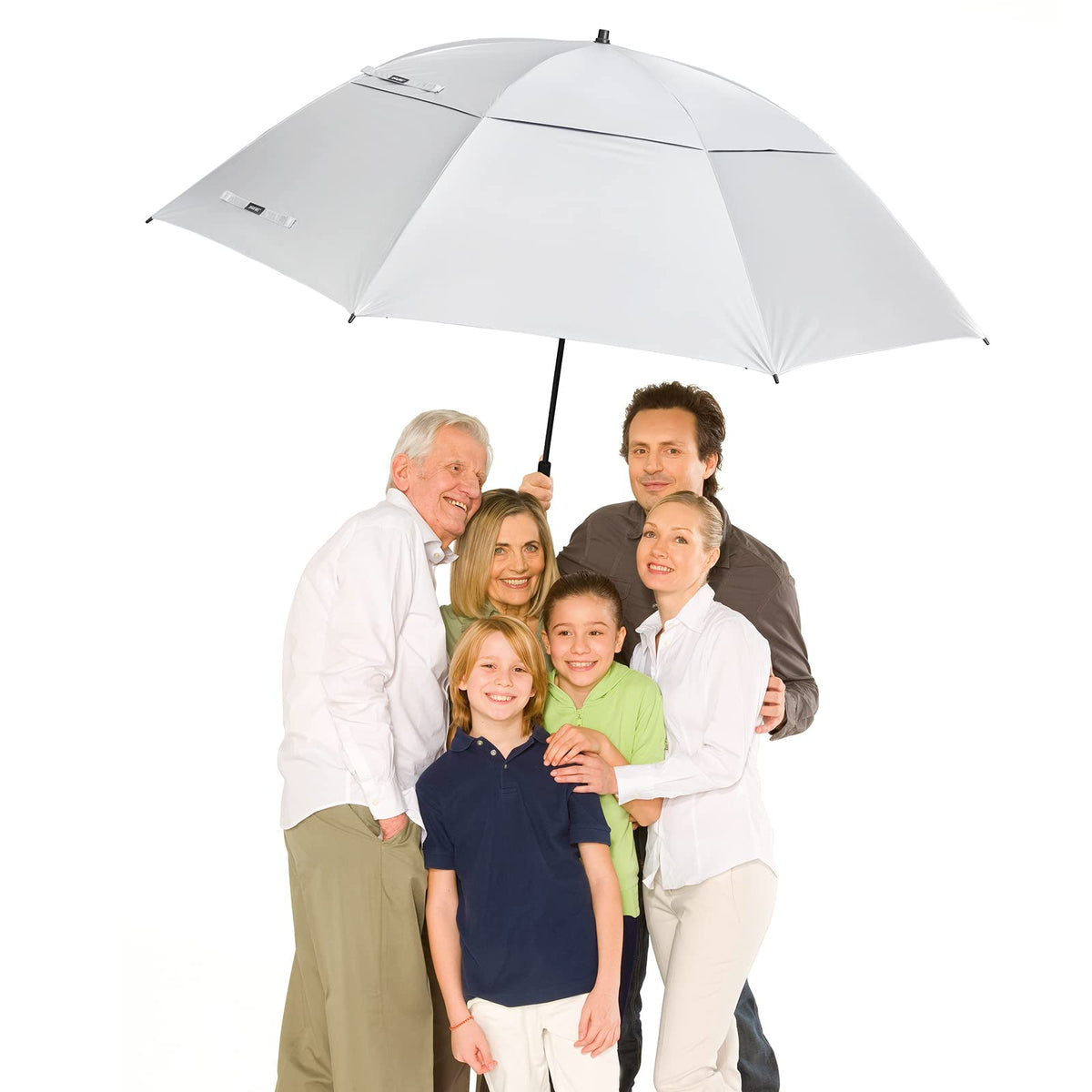 G4Free - G4Free 80 Inch 6.6 Ft Double Canopy Vented Windproof Stick Family Umbrella -TN21A013A-TN21A013B-TN22A160B-TN22A160A-TN22A160C