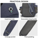 G4Free - G4Free Anti-Theft Canvas Sling Bag with USB Port -TN22B159C-TN22B159A-TN22B159D-TN22B159B-TN22B159F