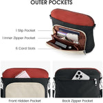 G4Free - G4Free Anti-Theft Crossbody Bags, Lightweight Nylon Shoulder Purse Medium Handbags -TN25B551A-TN25B551B-TN25B551C