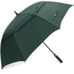 G4Free - G4Free Automatic Open Golf Umbrella Double Canopy Vented Stick Umbrellas -D02V638K