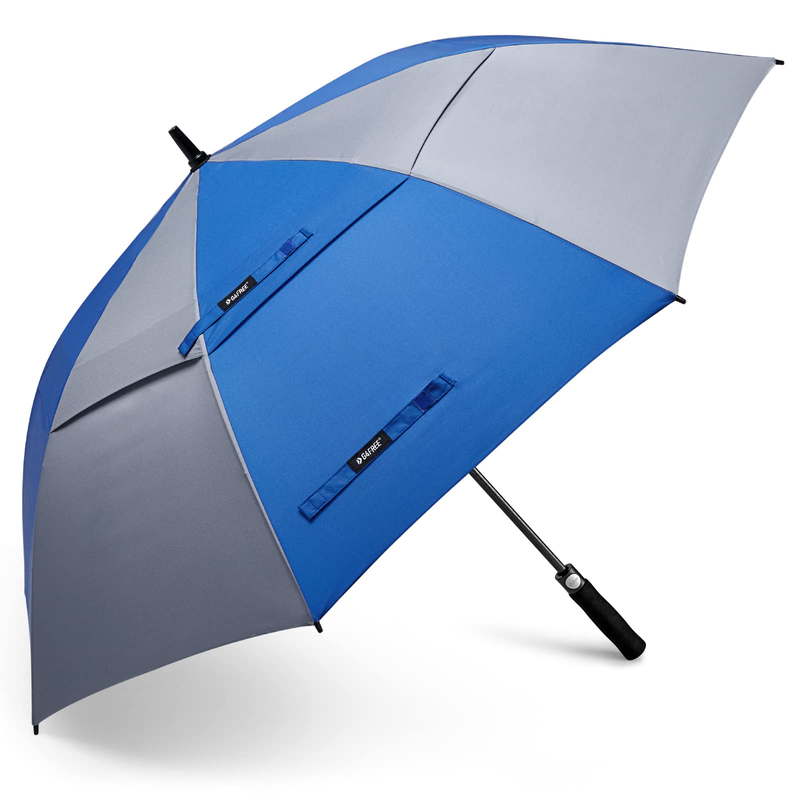 G4Free - G4Free Automatic Open Golf Umbrella Double Canopy Vented Stick Umbrellas -TN22A051A