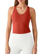 G4Free - G4Free BareFeel Racerback Tank Top with Removable Padded Bra -GF26L896A001A-S-GF26L896A001B-M-GF26L896A001C-L-GF26L896A001D-XL-GF26L896A001E-XXL