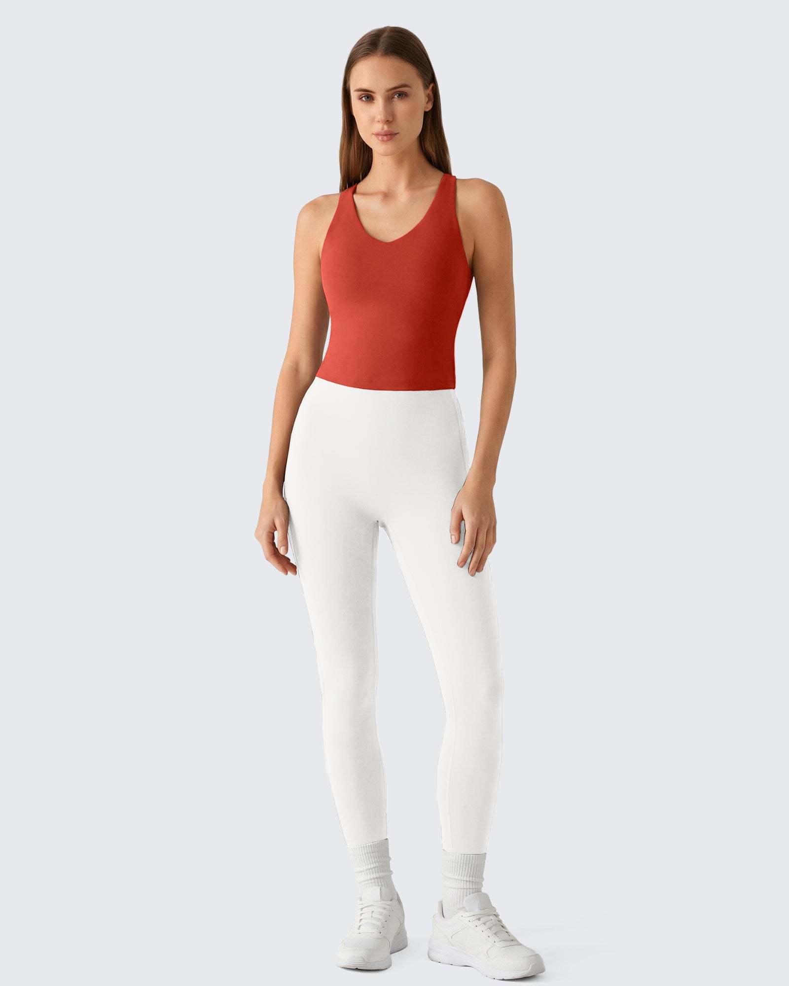 G4Free - G4Free BareFeel Racerback Tank Top with Removable Padded Bra -GF26L896A001A-S-GF26L896A001B-M-GF26L896A001C-L-GF26L896A001D-XL-GF26L896A001E-XXL