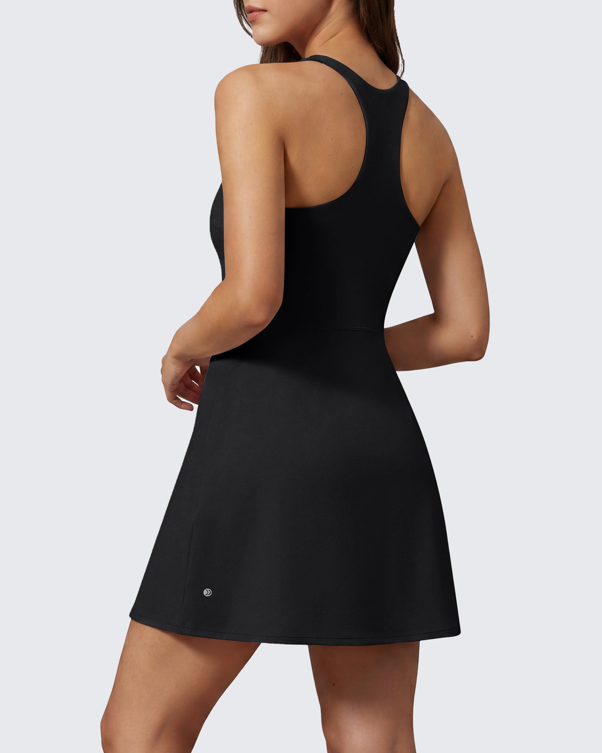 G4Free - G4Free BareFeel Racerback Tennis Dress with Built in Bra & Shorts -GF26V999A001A-S-GF26V999A001B-M-GF26V999A001C-L-GF26V999A001D-XL-GF26V999A001F-XS