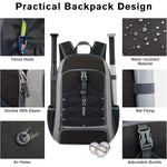G4Free - G4Free Baseball Bag, Softball Backpack with Shoe Compartment, Large Bat Backpack with Fence Hook -TN24B366B-TN24B366D-TN24B366A
